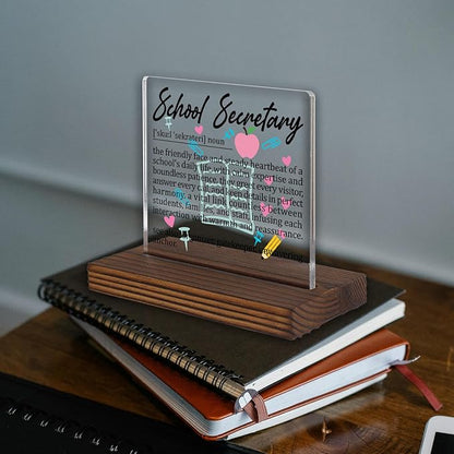 School Secretary Gifts, Thank You Desk Sign - Image 2
