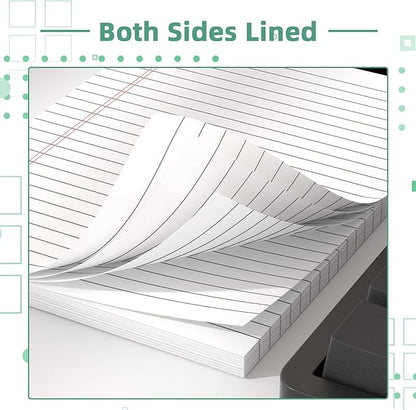 Legal Pads 5 x 8 Inch Notepad, 8 Pack Note Pads College Ruled Perforated Memo - Image 3