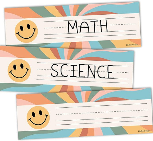 Desk Name Tags for Classroom -25 Student Name Plates for Classroom Kindergarten by HadleyDesigns