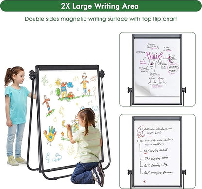 Stand White Board Magnetic 40 x 28 inches Dry Erase Board Double Sided Height - Image 3