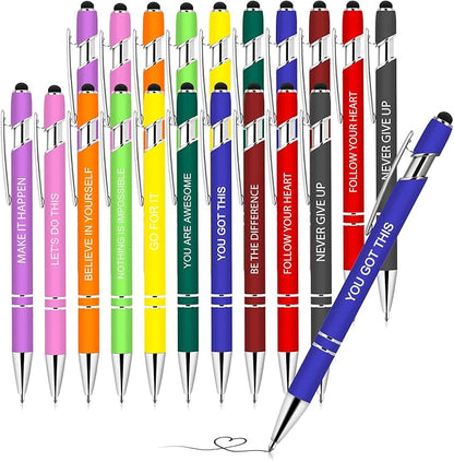 Greengines 20 Pieces Inspirational Pens, Motivational Ballpoint Pen - Image 8