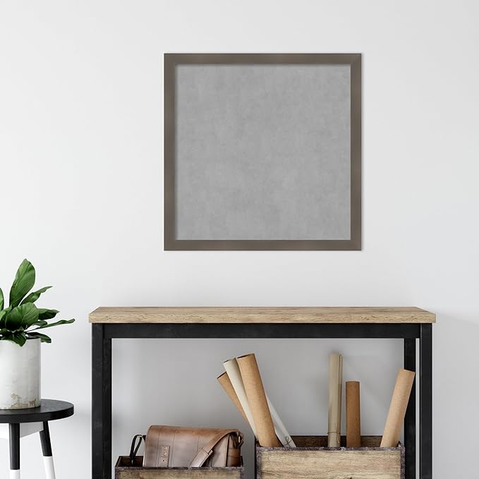 Amanti Art Grey Framed Magnetic Board 26x26 Medium Vision Board - Image 5
