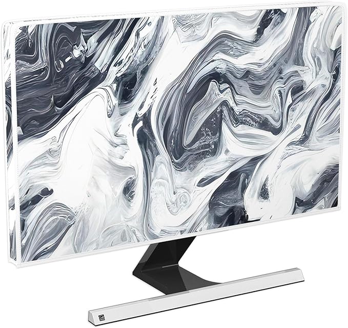 Baocicco Abstract Gray Marble Waterproof 37, 39 Inch Television Cover by Baocicco
