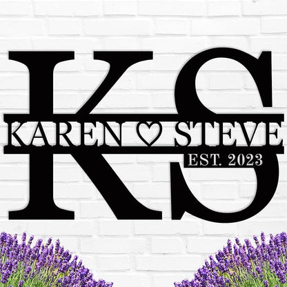 Personalized Metal Letters Sign, Anniversary Wedding Gifts Letters by ENFODREAM