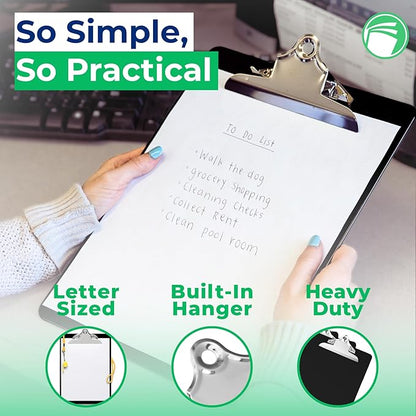Black Plastic Clipboards Multipack - Image 5