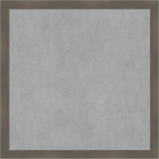 Amanti Art Grey Framed Magnetic Board 26x26 Medium Vision Board by AmantiArt