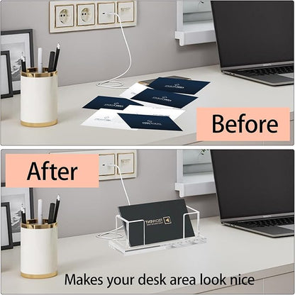 Weiai Acrylic Business Card Holder Stand - Image 4