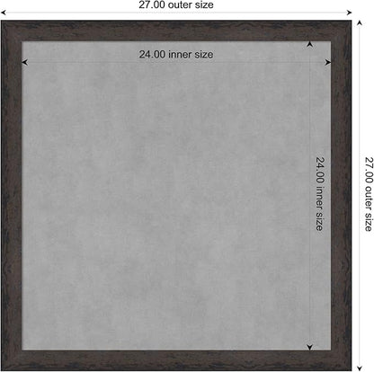Amanti Art Black Framed Magnetic Board 27x27 Medium Vision Board - Image 3