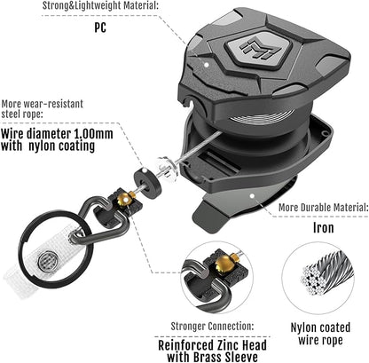MNGARISTA Heavy Duty Retractable Keychain - Image 5