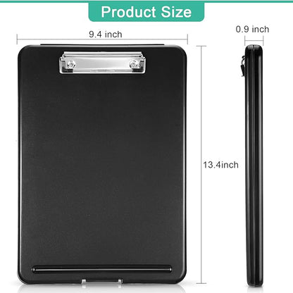 Geyee 16 Pcs Clipboard with Storage Plastic Foldable Nursing Clipboard Storage - Image 2