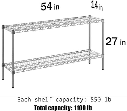 Regal Altair 14" Deep x 54" Wide x 27" Height Wire Shelving Kit | 2-Tier | NSF - Image 3