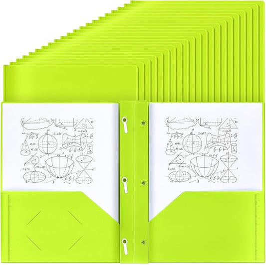 Lincia 100 Pcs Plastic Folders by Lincia
