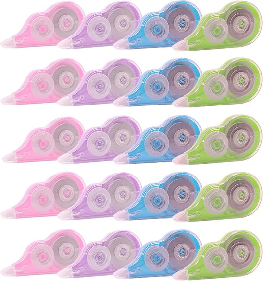 Tramboo 20 Pcs 39.4 Ft Colorful Correction Tape, Teacher Supplies, Office and by Unknown