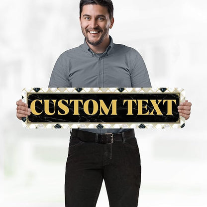 Custom Sign, Custom Street Sign, 11 Font Colors, 13 Font Styles, 4 Hole Options - Image 2