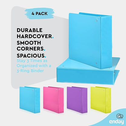 2 Inch Binder 3 Ring Binders, Slant D-Ring 2” Clear View Cover - Image 4