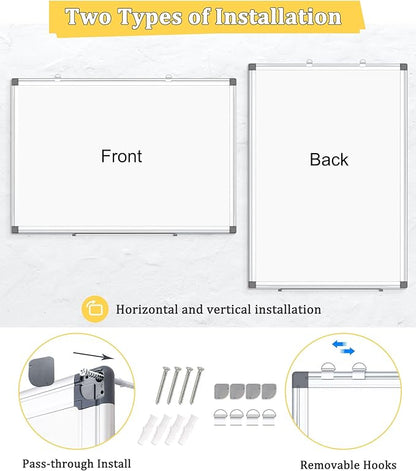 AMUSIGHT Double-Sided Magnetic Whiteboard, Large White Board Marker Board - Image 6