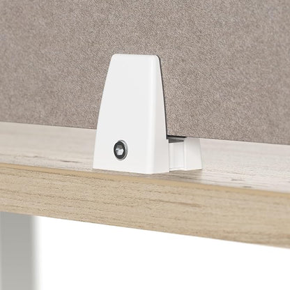 Bush Business Furniture 22W Desktop Privacy Screen in Warm Beige, Desk Mounted - Image 7