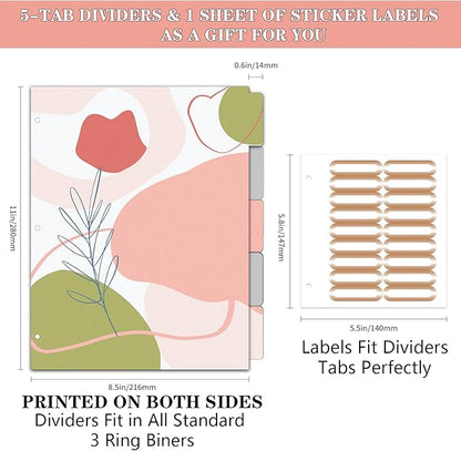 Lateefah 3 Ring Binder, 1 Inch Binder Organizer - Image 5