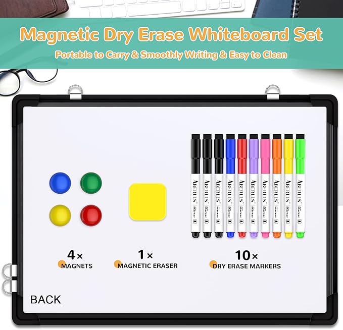 Monthly Calendar Whiteboard Dry Erase Cork Board Combination - Image 2