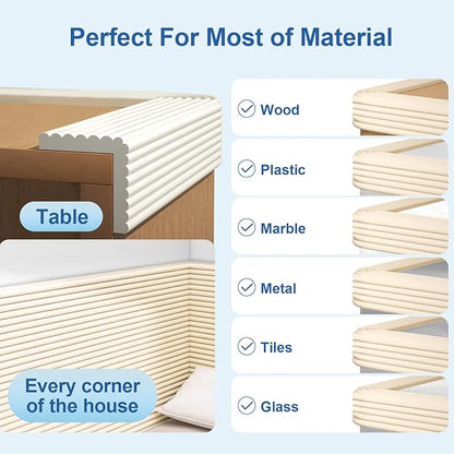 Edge Protector, Baby Proofing Baby Edge Protector Strip Safety, Soft Rubber - Image 3