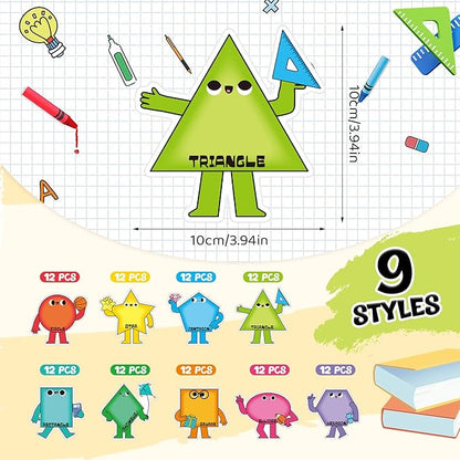 Henoyso 108 Pcs Shape Desk Name Tags - Image 2