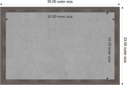 Amanti Art Grey Framed Magnetic Board 23x35 Large Vision Board - Image 4