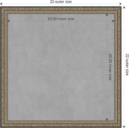 Amanti Art Silver Framed Magnetic Board 22x22 Medium Vision Board - Image 4