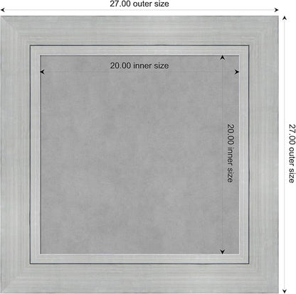 Amanti Art Silver Framed Magnetic Board 27x27 Medium Vision Board - Image 3