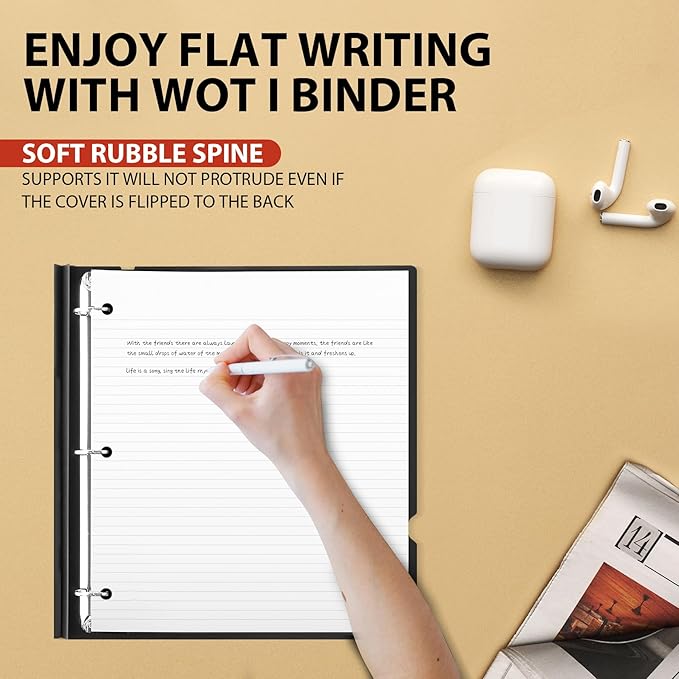 WOT I Telescoping 3 Ring Binder 1 Inch, Expandable Binder - Image 4