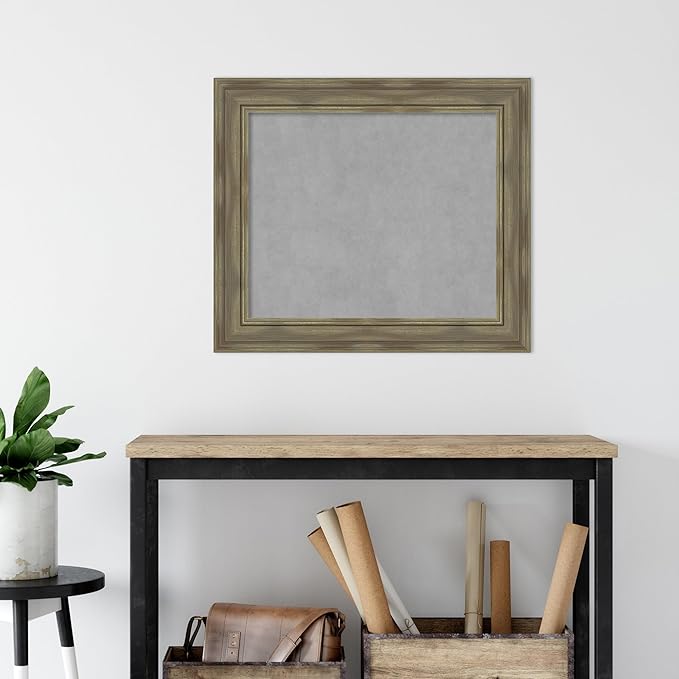 Amanti Art Grey Framed Magnetic Board 26x30 Medium Vision Board - Image 5