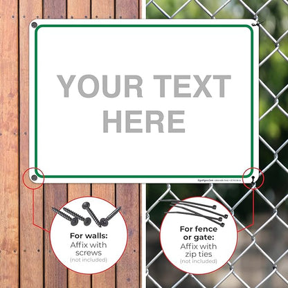 Custom Sign, Personalized Metal Signs, Customize - Image 4