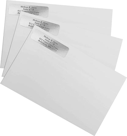 Silver Foil Personalized Return Address Labels - Image 2