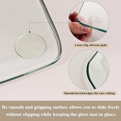 Koonmi Tempered Glass Chair Mat - Image 4