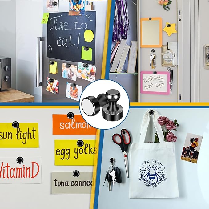 LOVIMAG Fridge Magnets 50Pcs Refrigerator Whiteboard Small Strong Magnet - Image 7