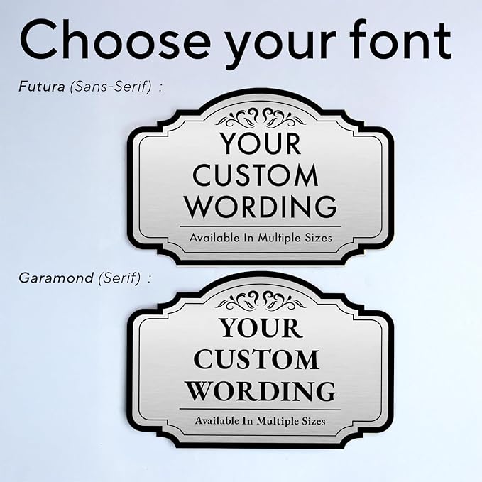 Design 2 Decorative Outdoor Metal Signs - Image 9