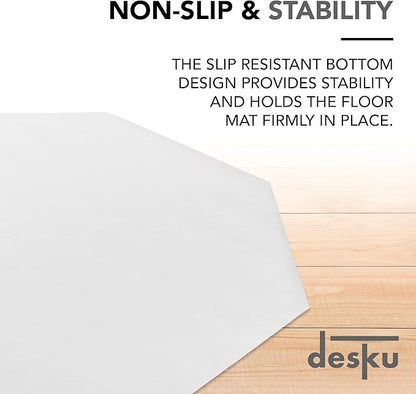 DESKU - Octagon Gaming Chair Mat, Computer and Office Chair Mat - Image 4