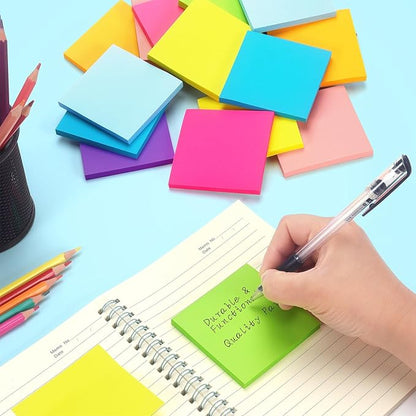 Early Buy 24 Pads Sticky Notes 8 Bright Color Self-Stick Notes 3 in x 3 in - Image 7