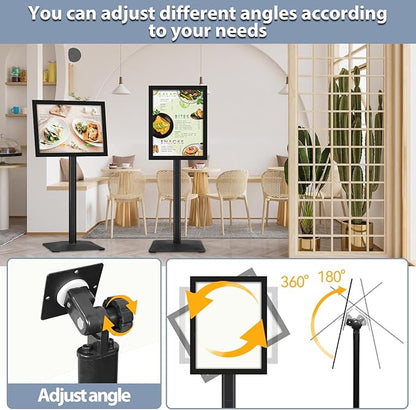 STANDNEE Heavy-duty Poster Stand Holder 11"x 17" Pedestal Floor Standing Sign - Image 6