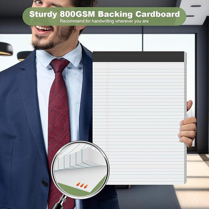 Note Pads 8.5 x 11.75 Writing Pads, 10 Pack, Double-Side Printed Lined Paper - Image 3
