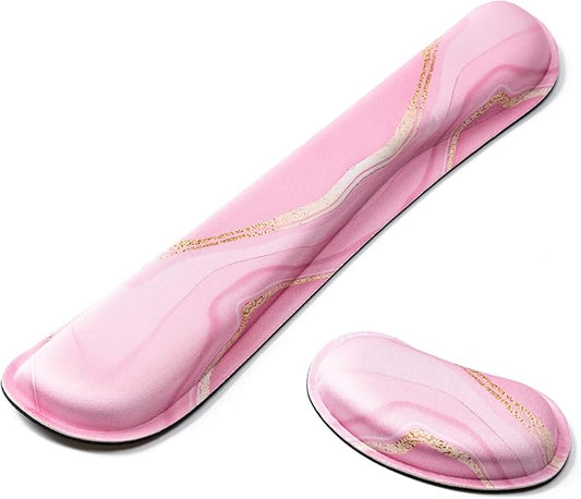 Hoewina Keyboard Wrist Rest, Ergonomic Wrist Rest, Superfine Fabric and Gel by Hoewina
