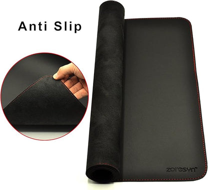 ZORESYN Extra Wide Office Desk Pad 74.8"x27.6", Waterproof PU Leather Desk Mat - Image 3