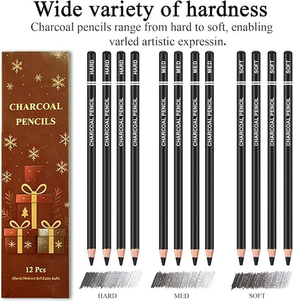 Fuxi Art Supplies for Teens 14-16 Girls, Professional Sketch Book and Pencils - Image 4