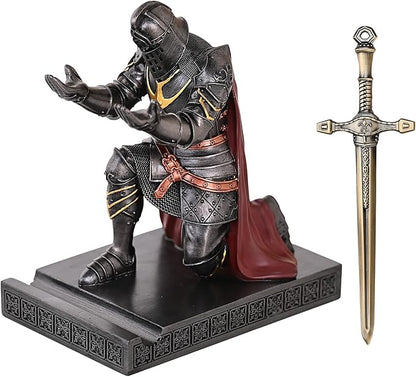 HDMbigmi King's Guard Leader Cloak Warrior Knight Pen Holder Mobile Phone Stand - Image 2