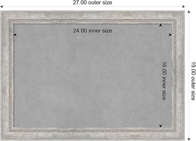 Amanti Art Silver Framed Magnetic Board 19x27 Medium Vision Board - Image 3