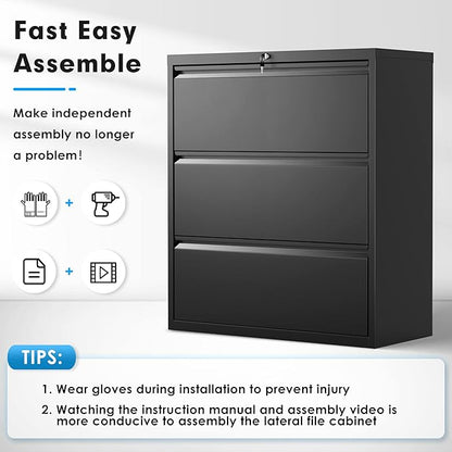 Pataku Metal Lateral File Cabinet - Image 9