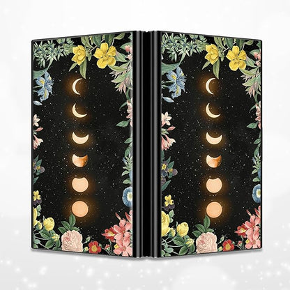 BWEGRHE Slim Credit Card Holder, Moon Flower RFID Blocking Metal Wallet - Image 4