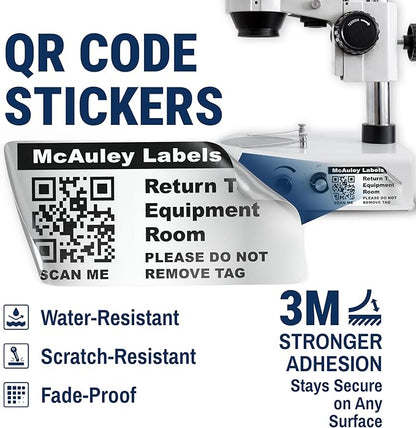 McAuley Labels Custom QR Code Stickers - Image 2