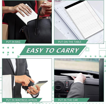Legal Pads 5 x 8 Inch Notepad, 8 Pack Note Pads College Ruled Perforated Memo - Image 6