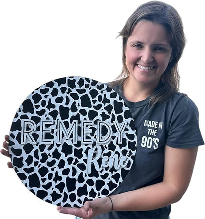 Custom Nursery Name Sign, cow theme nursery sign, girls nursery wall decor by Unknown