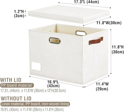 Roobyl 17" Large Collapsible Storage Bins - Image 3